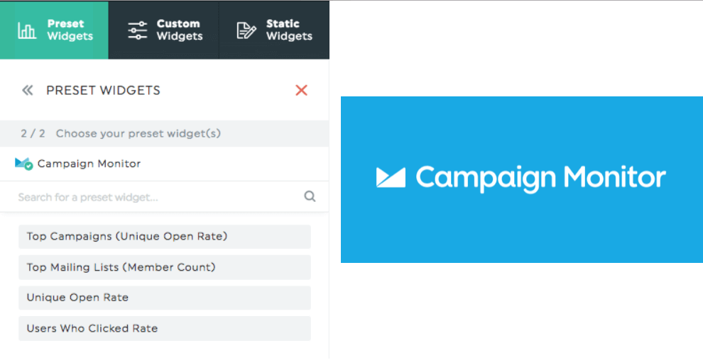 cómo crear un monitor de campaña dashboard