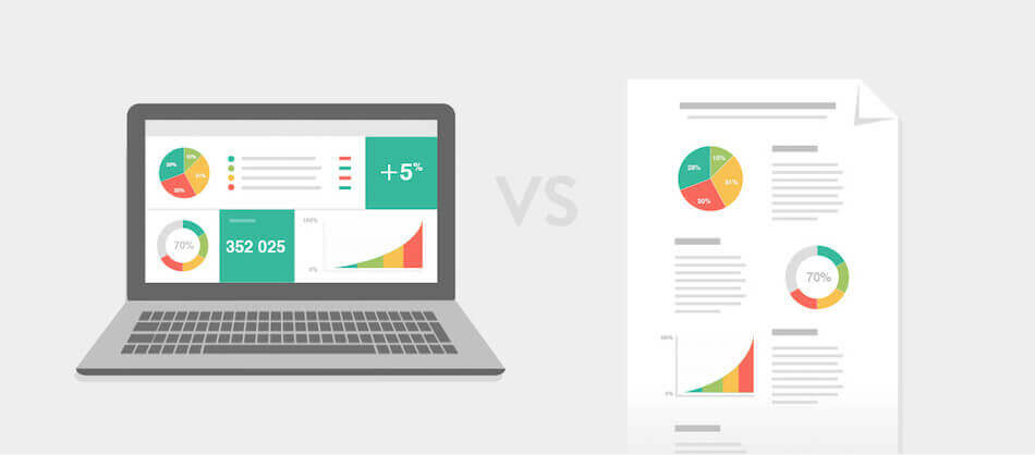 La diferencia entre un dashboard y un informe es sutil pero importante - Informes SEO Dashboard Artículo | DashThis