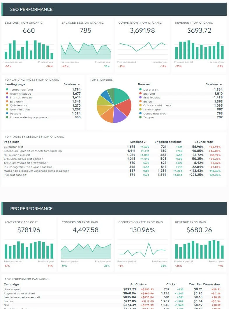 informe único