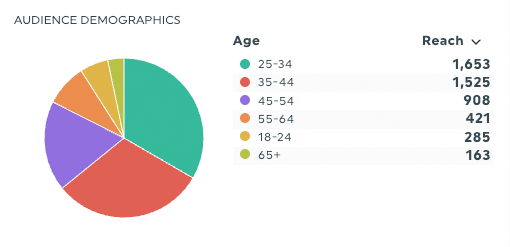 Datos demográficos de la audiencia en DashThis