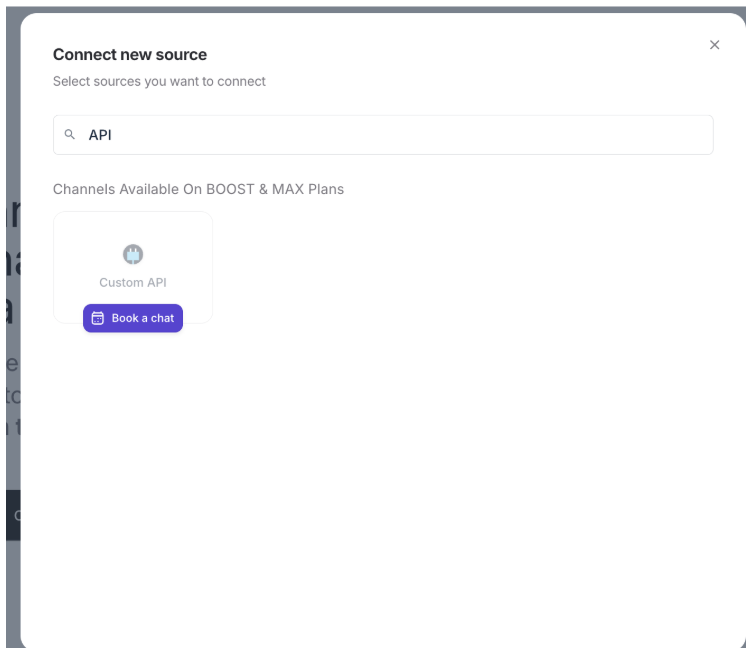 API personalizada de Whatagraph