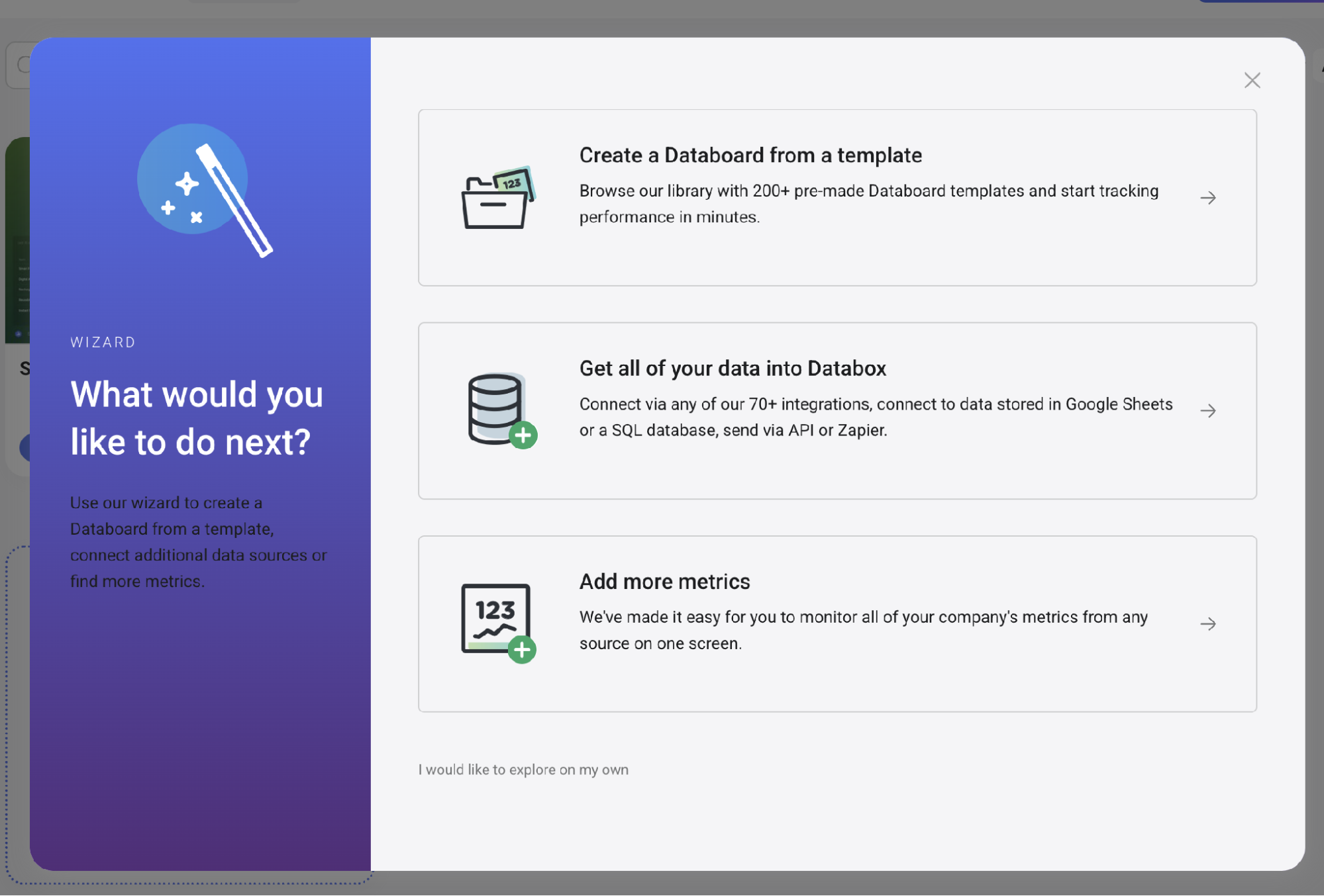 Integración de Databox
