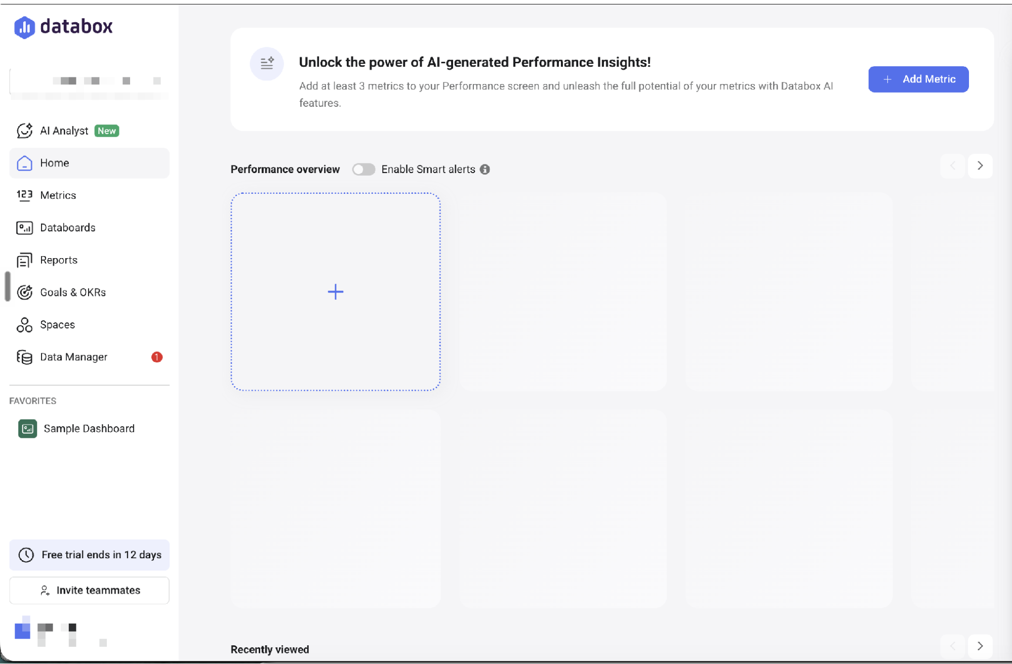 cuadro de datos de métricas de prioridad de pines